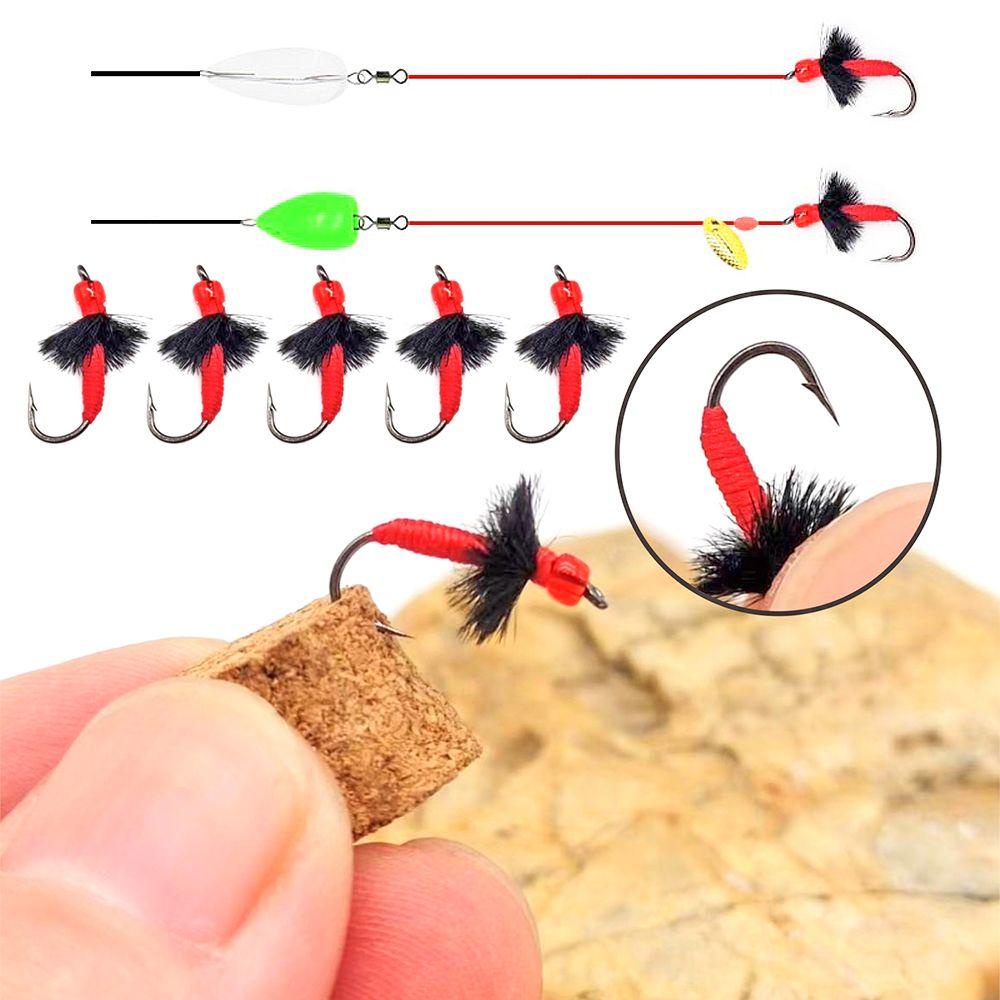 Top 5pcs Buatan Insect Lure DIY Kait Alat Pancing Lalat Kering Semut