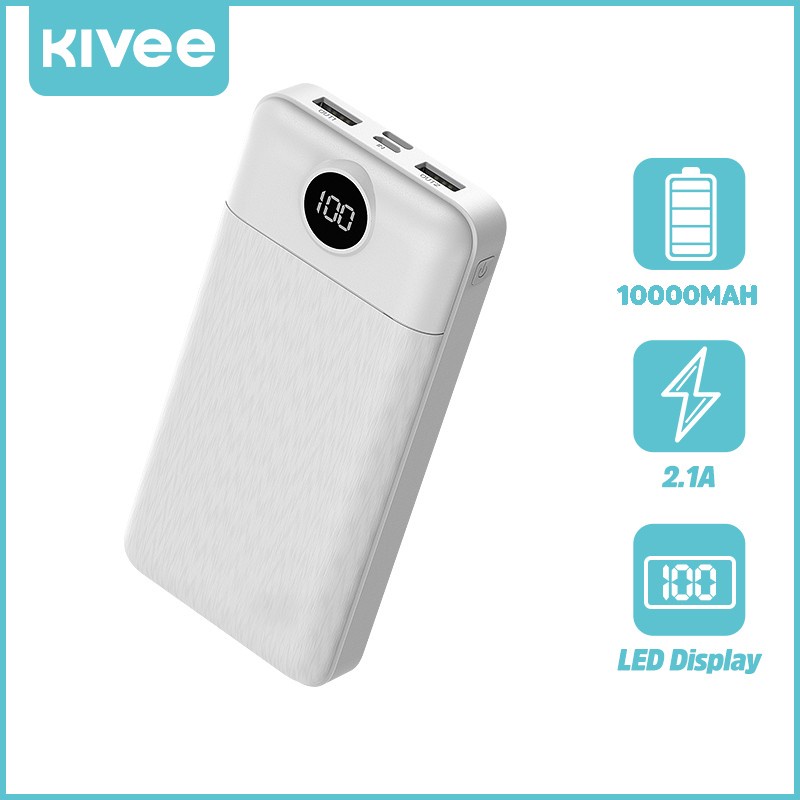 HARGA PROMO - Power Bank Dual USB 10000mAh TYPE-C - power bank cepat dengan indikator LED - power bank 10000mah 2.1A dual USB LED digital display - PowerBank 18W 10000Mah dual USB portable QC3.0+PD fast charging - power bank type c past charging