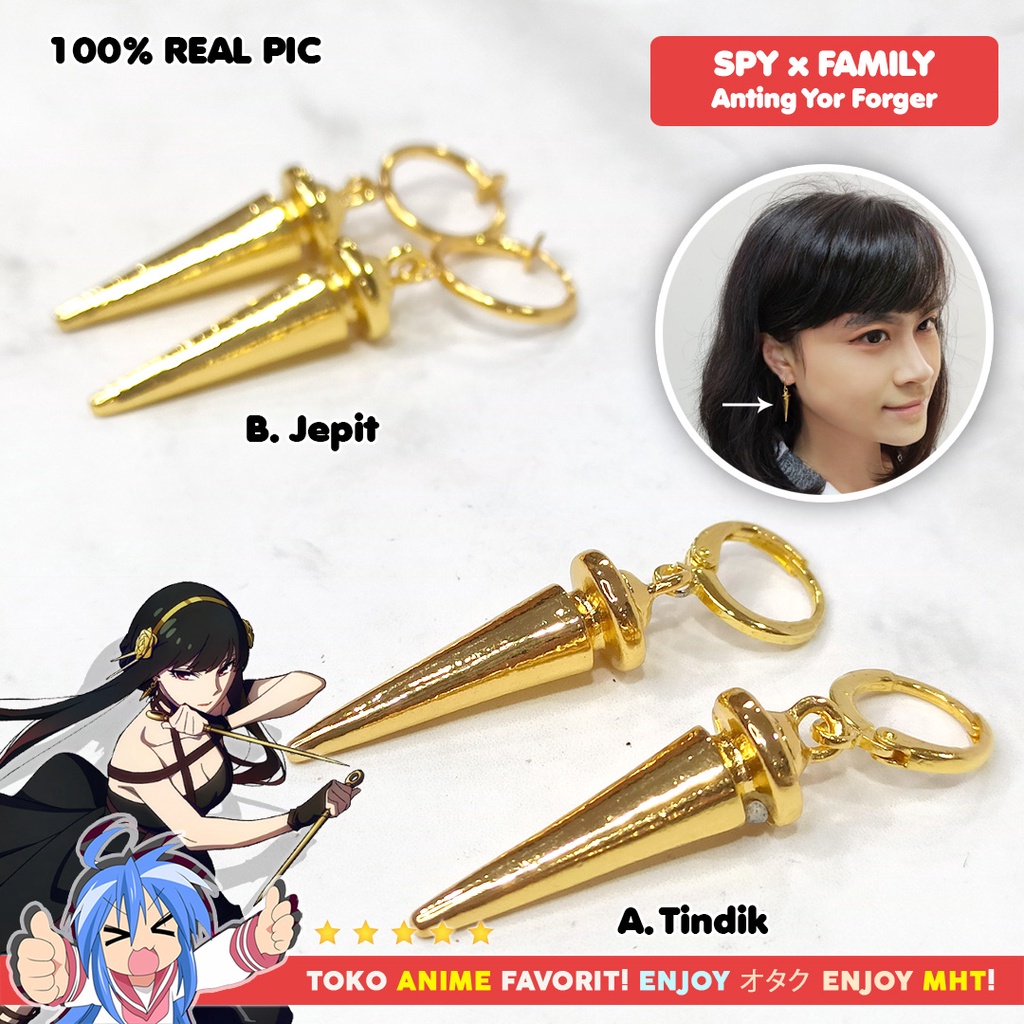 Anting Spy X Family Yor Forger Cosplay Anime