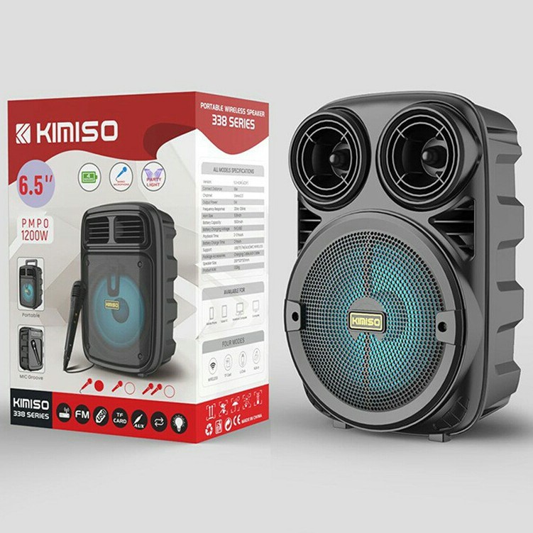 Speaker Bluetooth karaoke GRATIS Mic MURAH KIMISO 338 6.5 INCH XTM8118 881 5" SK15 Y701 4" SQ2008 DU