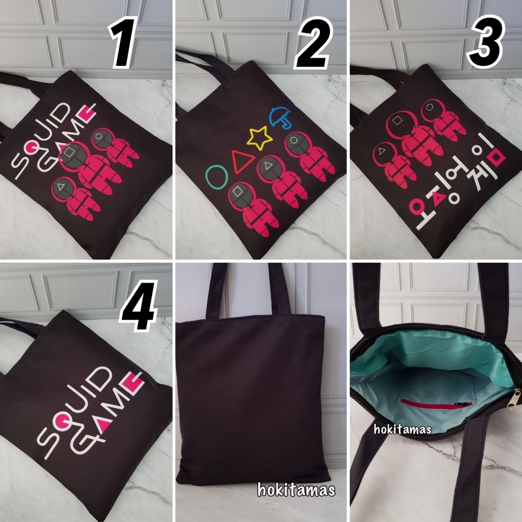 Tas TOTE BAG SQUID GAME RESLETING