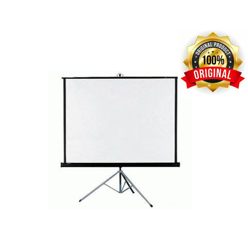 LAYAR TRIPOD SCREEN PROYEKTOR 96"x96"