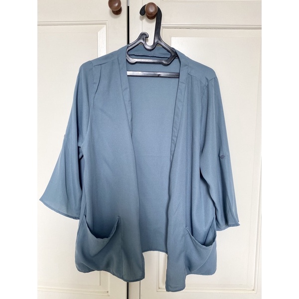 Preloved outer kimono sky blue