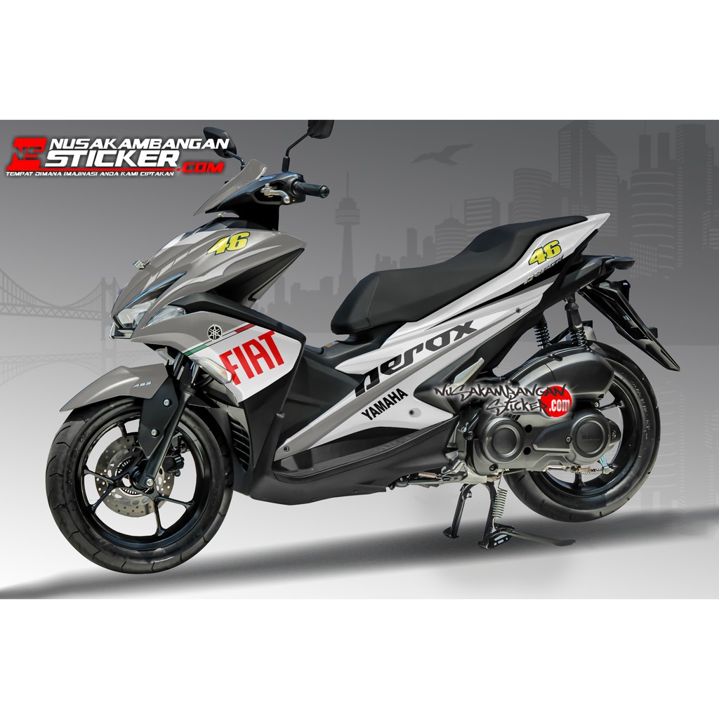 Decal Stiker aerox - FIAT 46 ABU-ABU