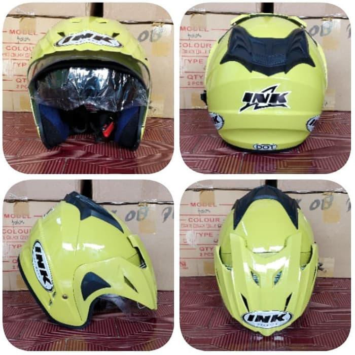 Murah Dijual Helm doubel visor standart ink kw  cx22 ink t1 putih good Murah