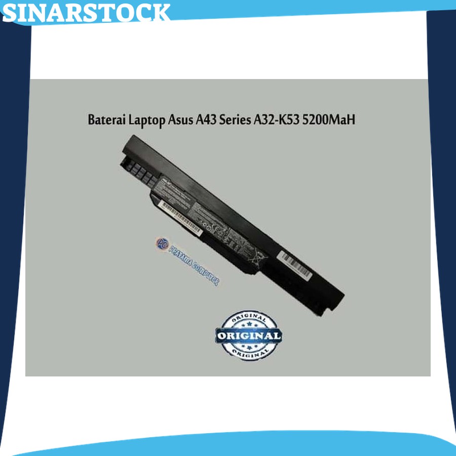 batrai batere  Original Baterai-Battery Laptop Asus X44 - X55 Series (A32-K53)5200MaH