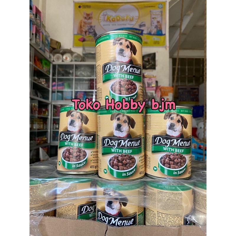 Dog menue 415gr makanan kaleng basah anjing wetfood 415 Gr wet food