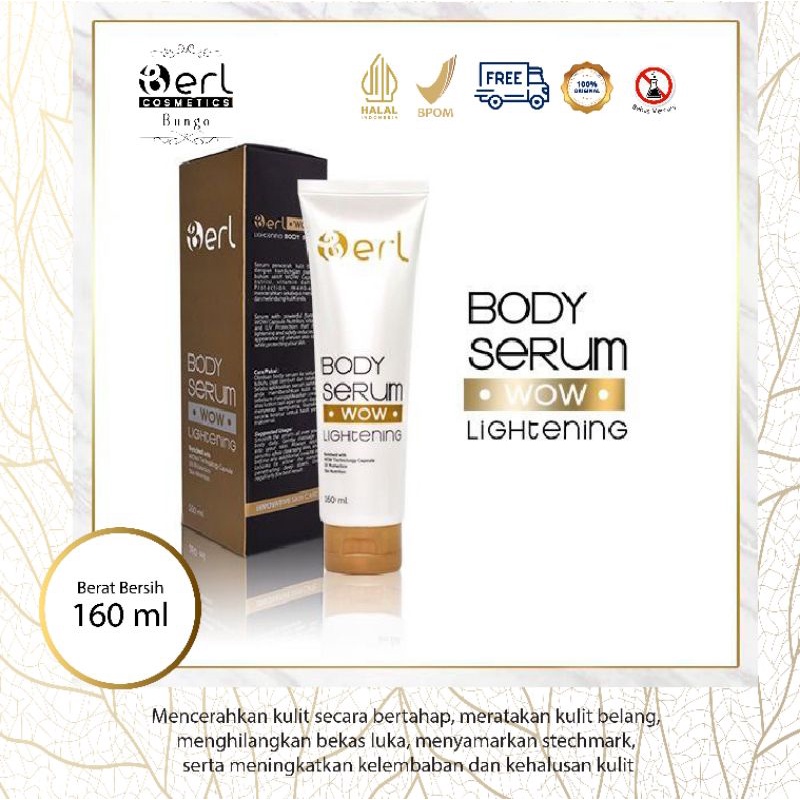 Berl Skincare Perawatan Pemutih Tubuh Bodylation Handbody Sunblock Lightening Body Serum Halal BPOM