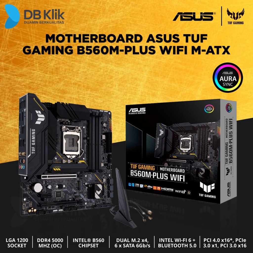 Motherboard ASUS TUF GAMING B560M-PLUS WIFI m-ATX | LGA1200 HDMI DP