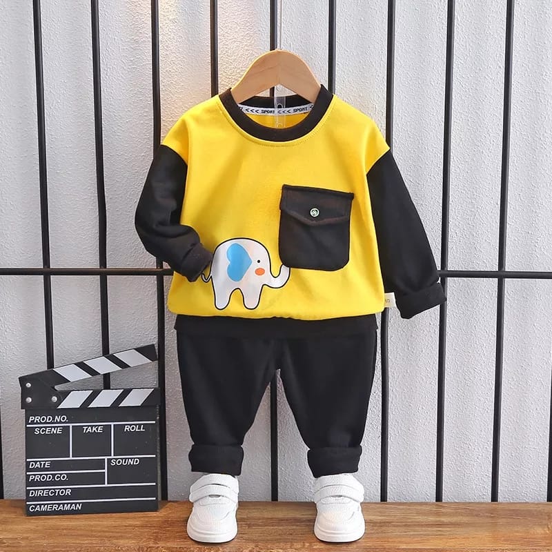 TokoMilkan Sweater Anak Laki Laki Bonnie | Setelan Baju Anak Umur 1-5 Tahun