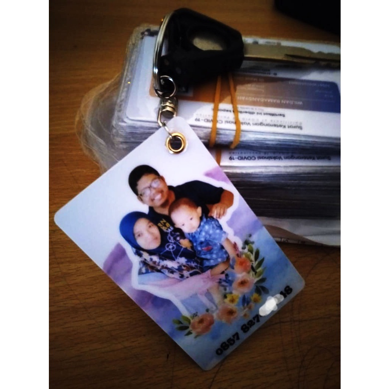 ganci gantungan kunci pvc custom foto