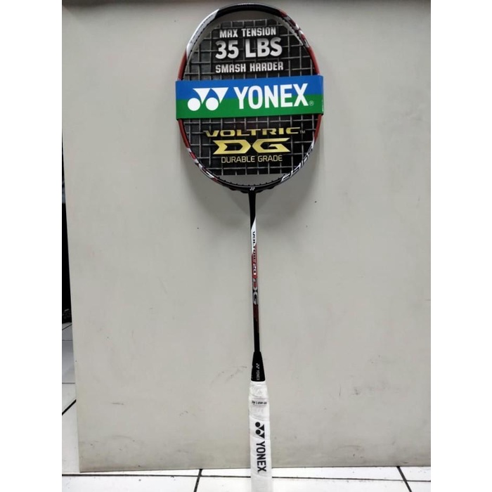 Senar Raket Badminton Yonex Voltric 20 Dg - Max 35 Lbs Free Senar + Grip