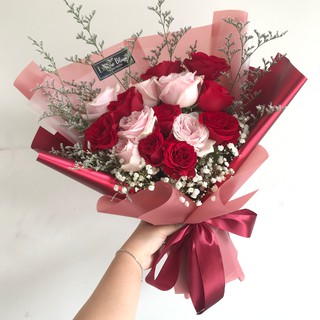 Roses Bouquet Bunga  wisuda asli  PO Mawar  15 Tangkai  