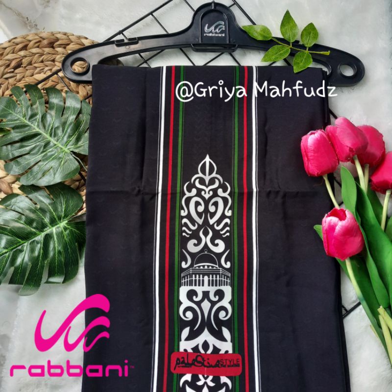 STOK LANGKA sarung rabbani sarung gazaq 2 hitam 100% original produk by rabbani palestine series bis