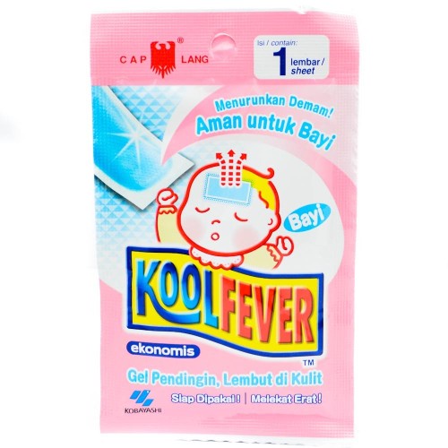 Kool Fever Plester Kompres Demam Bayi Anak Dewasa