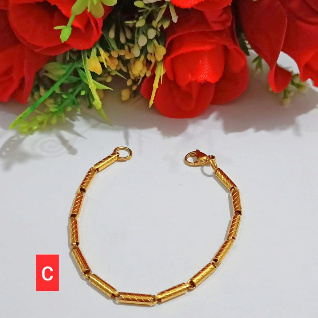 Gelang Dewasa Titanium Anti Karat (COD)