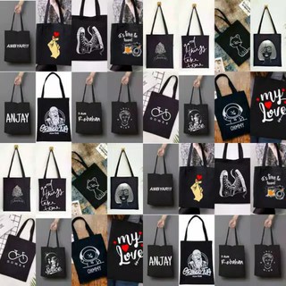 [LOKAL] DOMMO - D1514 ToteBag PEREKAT tote bag custom tas tote wanita kpop murah custom motif