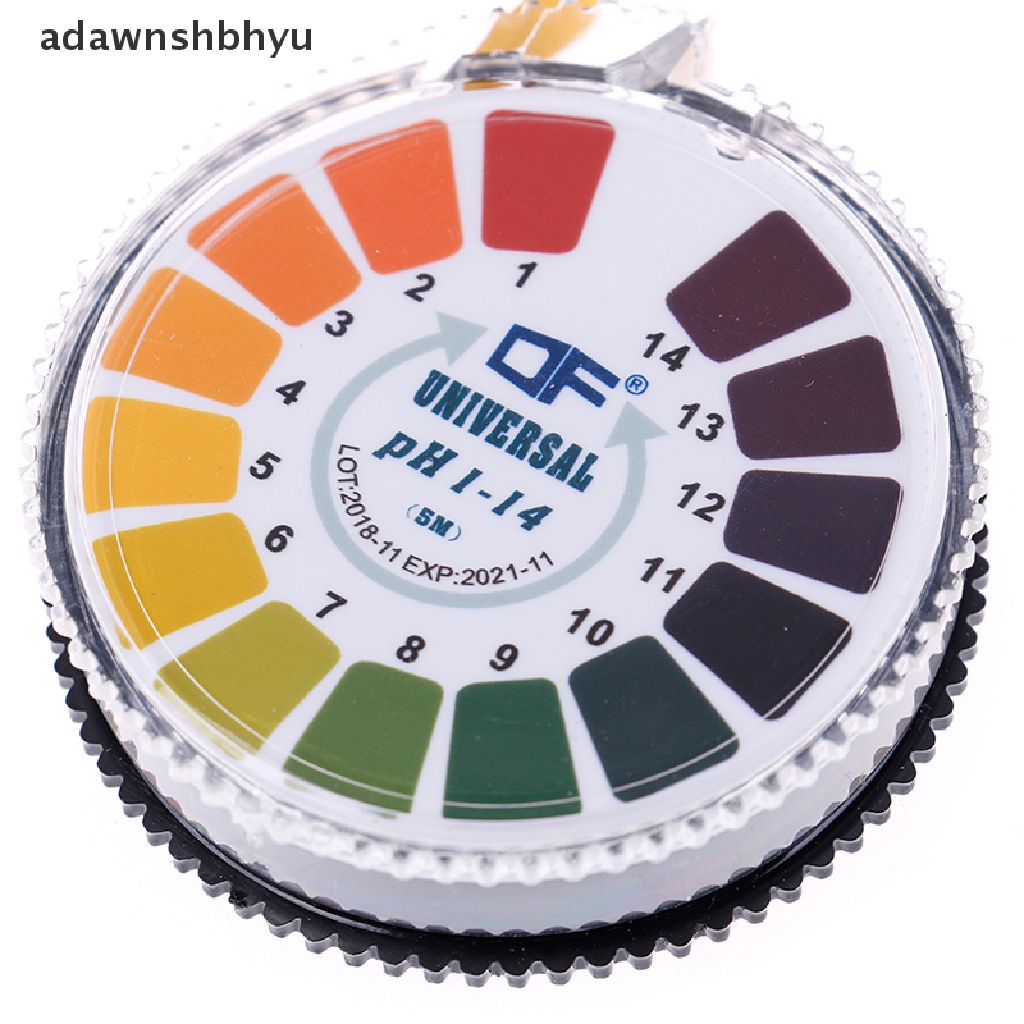 Adawnshbhyu 1Roll/5m strip Tes Indikator ph Laboratorium 1-14 Kertas Lakmus alkaline acid