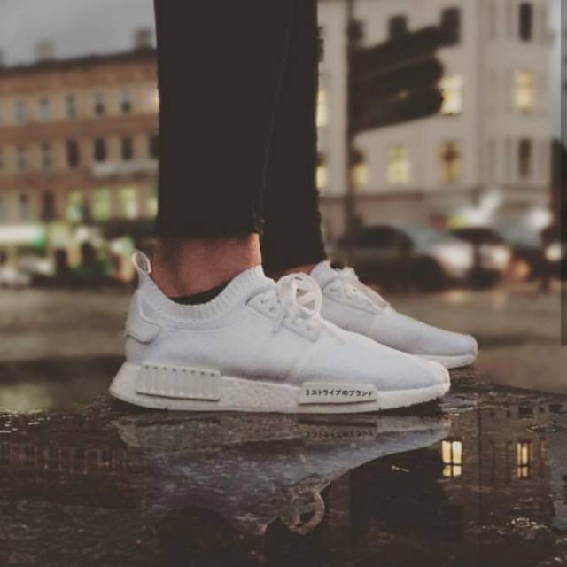 Adidas NMD R1 Japan Triple White PREMIUM ORIGINAL