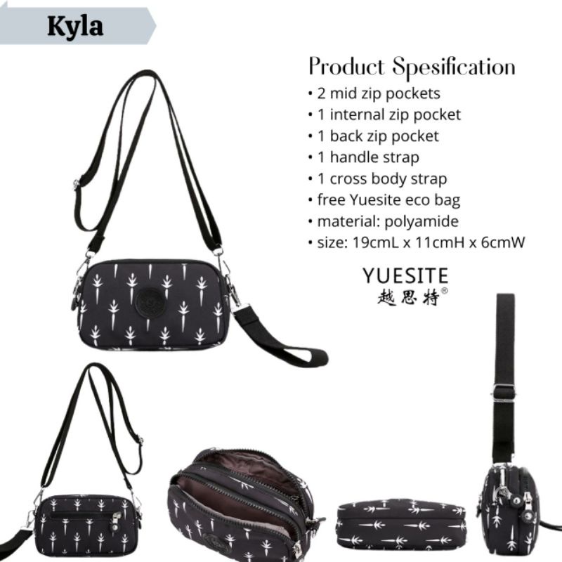 DOMPET HP TAS SELEMPANG WANITA YUESITE KYLA ORIGINAL CYUTEBAGS