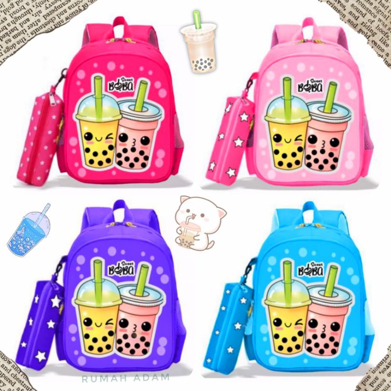 Tas Ransel Boba - Tas anak sekolah - Tas Ransel Anak - BOBA TWIN