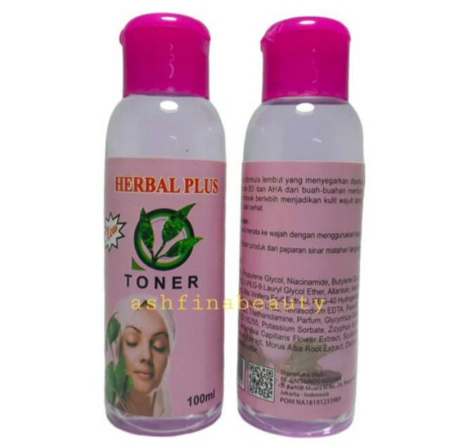 TONER HERBAL PLUS 100ml BPOM