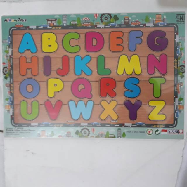 Puzzle Kayu Huruf Abjad Abc