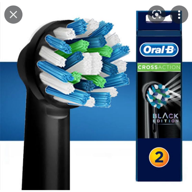 Oral B cross action toothbrush head/kepala sikat gigi oral B cross action