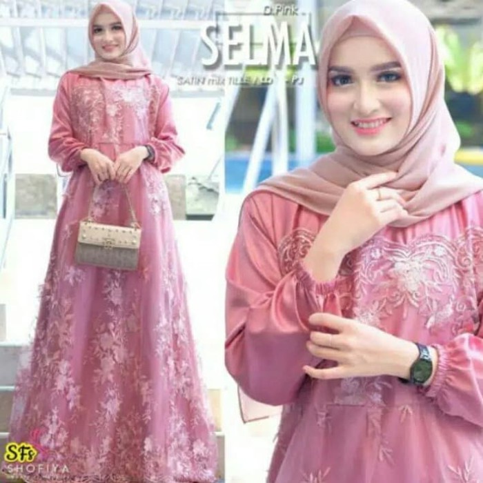 YWF ~ ( ADA JUMBO ) SELMA DRESS,GAMIS LEBARAN | BAJU LEBARAN SYARI | ARASYA DRESS KONDANGAN JUMBO MU