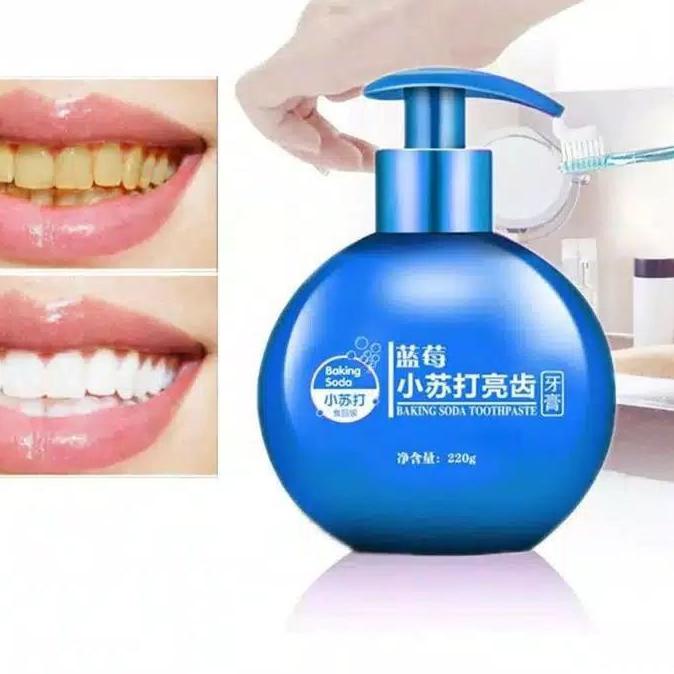 Promo BAKING SODA TOOTHPASTE / ODOL VIRAL / ODOL PEMUTIH GIGI 220gr #Shopeehaul