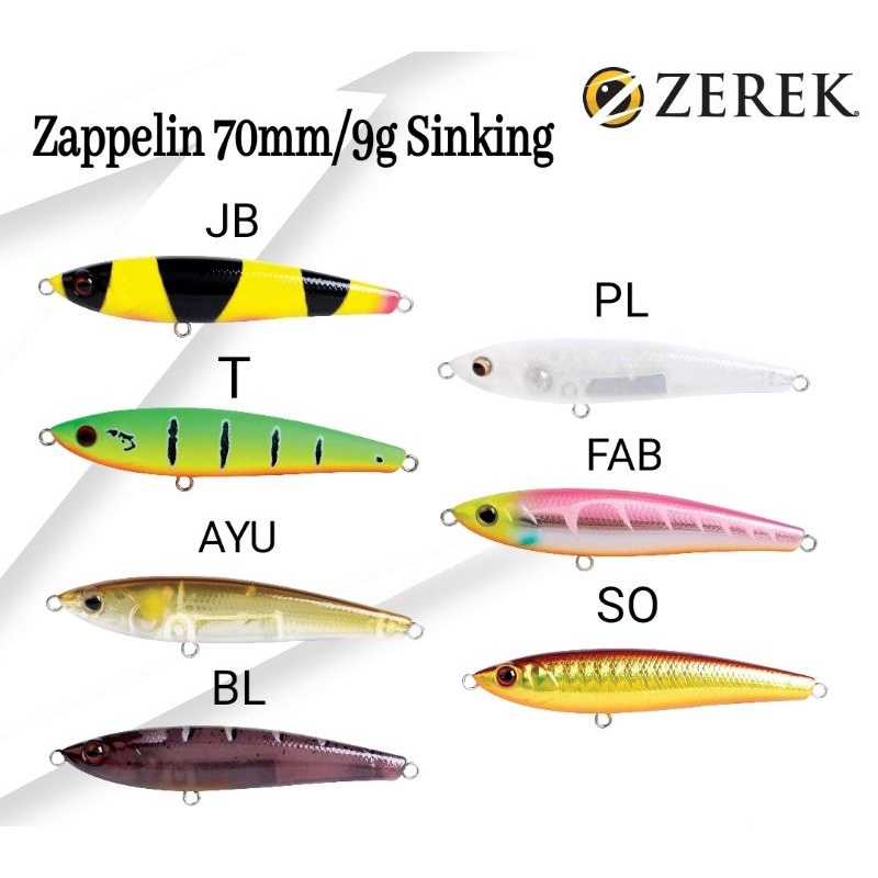 lure zerek zappelin 70mm / 9gr