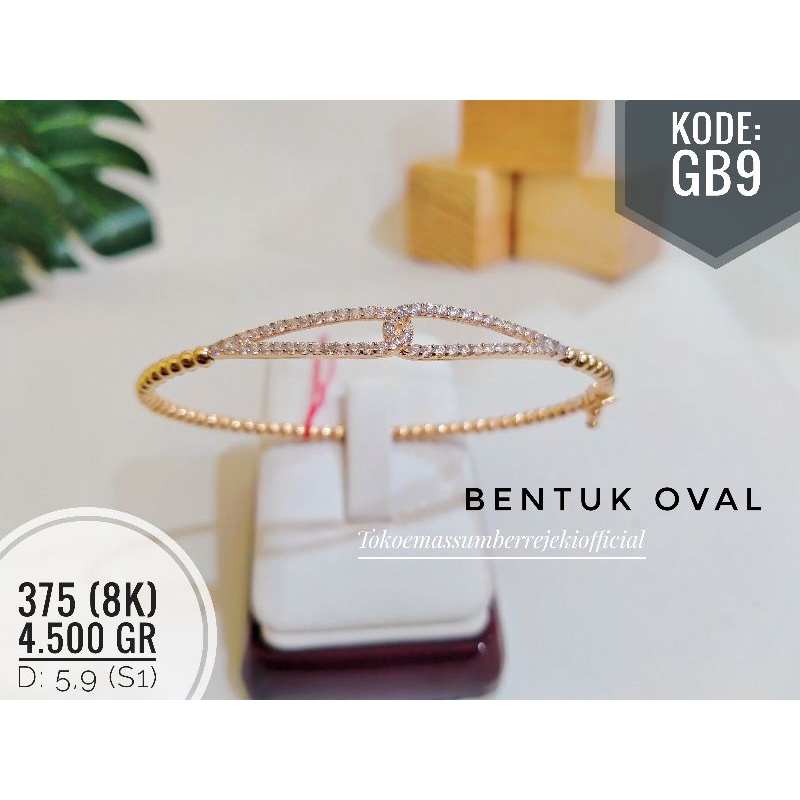 xt1* gelang bangle / gelang bangle emas / gelang emas 375 /gelang emas asli/gelang emas asli kadar 3