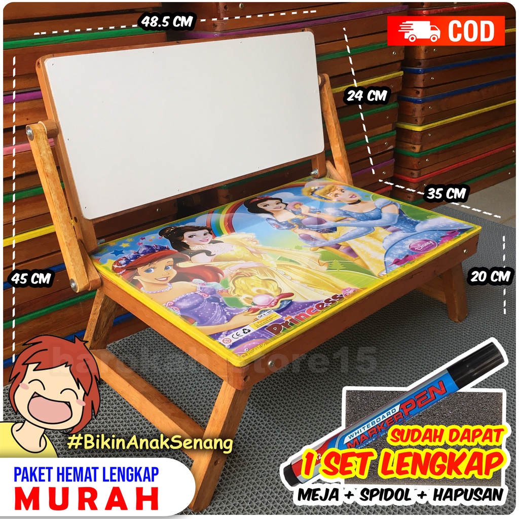 

Meja Belajar Lipat white board + Spidol+Penghapus [Paket Hemat]