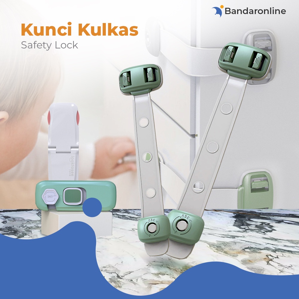 Kunci Kulkas Baby Safety Lock Pengaman Laci Lemari