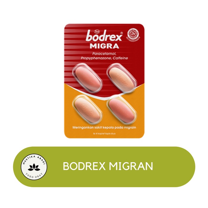 Bodrex Migran Obat Sakit Kepala Sebelah Migraine Anti Nyeri