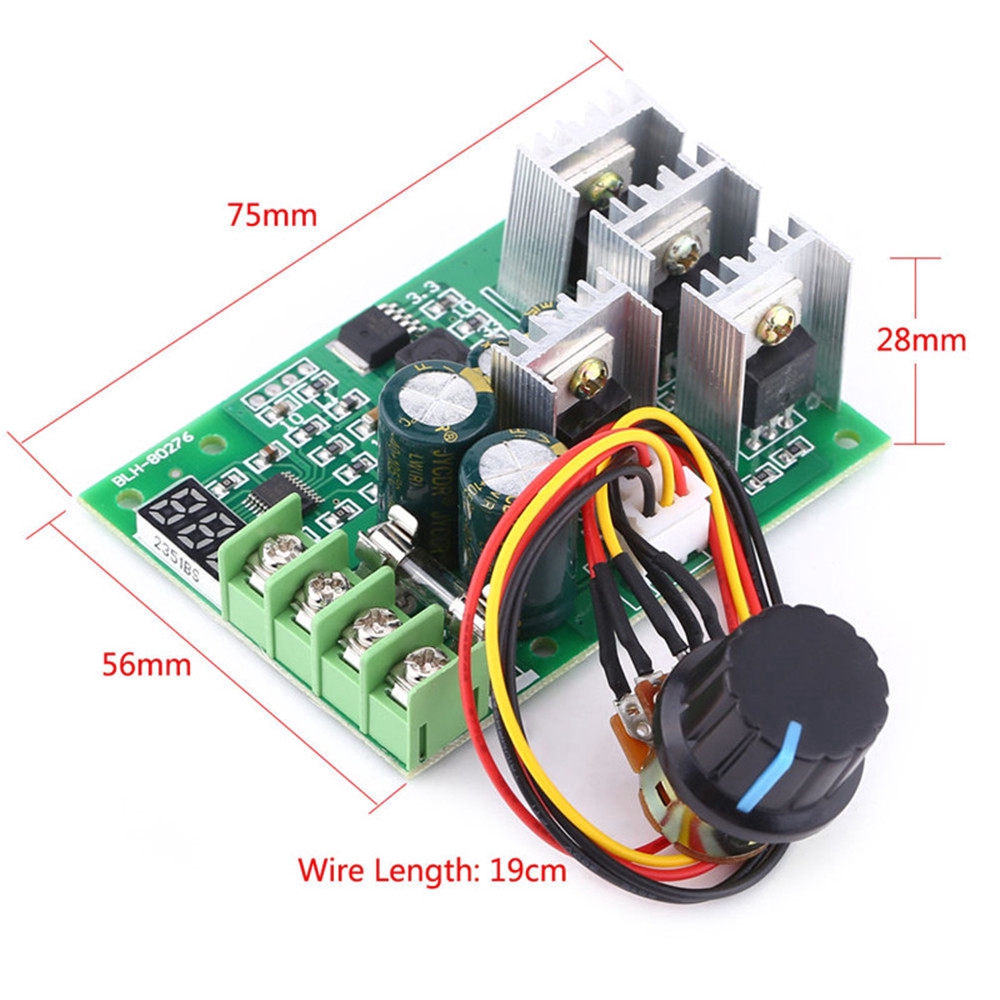 ✫〖ready to ship/COD〗✫   30A DC6-60V PWM Motor Speed Controller Module Dimmer Arus Regulator dengan Display Display