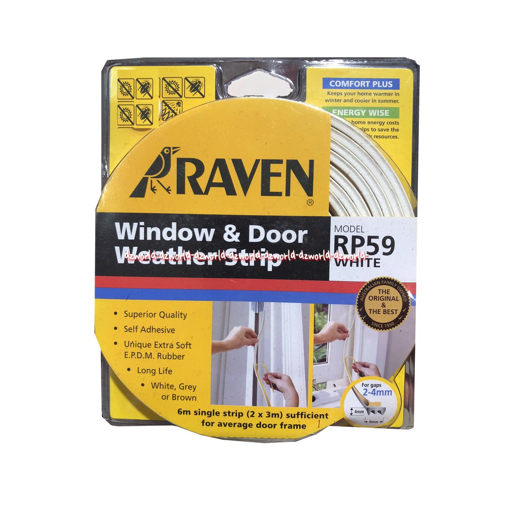 Raven Window &amp; Door Eather Strips White RP59 Digunakan Untuk Pintu Dan Jendela