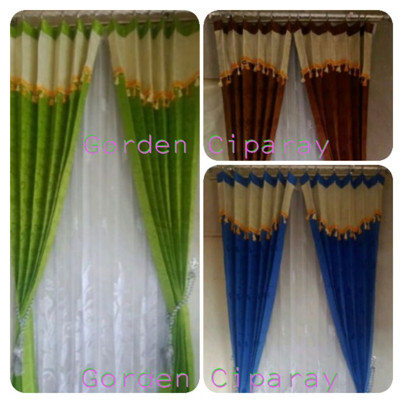 Gorden Poni Tempel Gorden Poni Model Cantolan Gorden PRISKET Gorden Jendela Pintu Minimalis Gordyn P