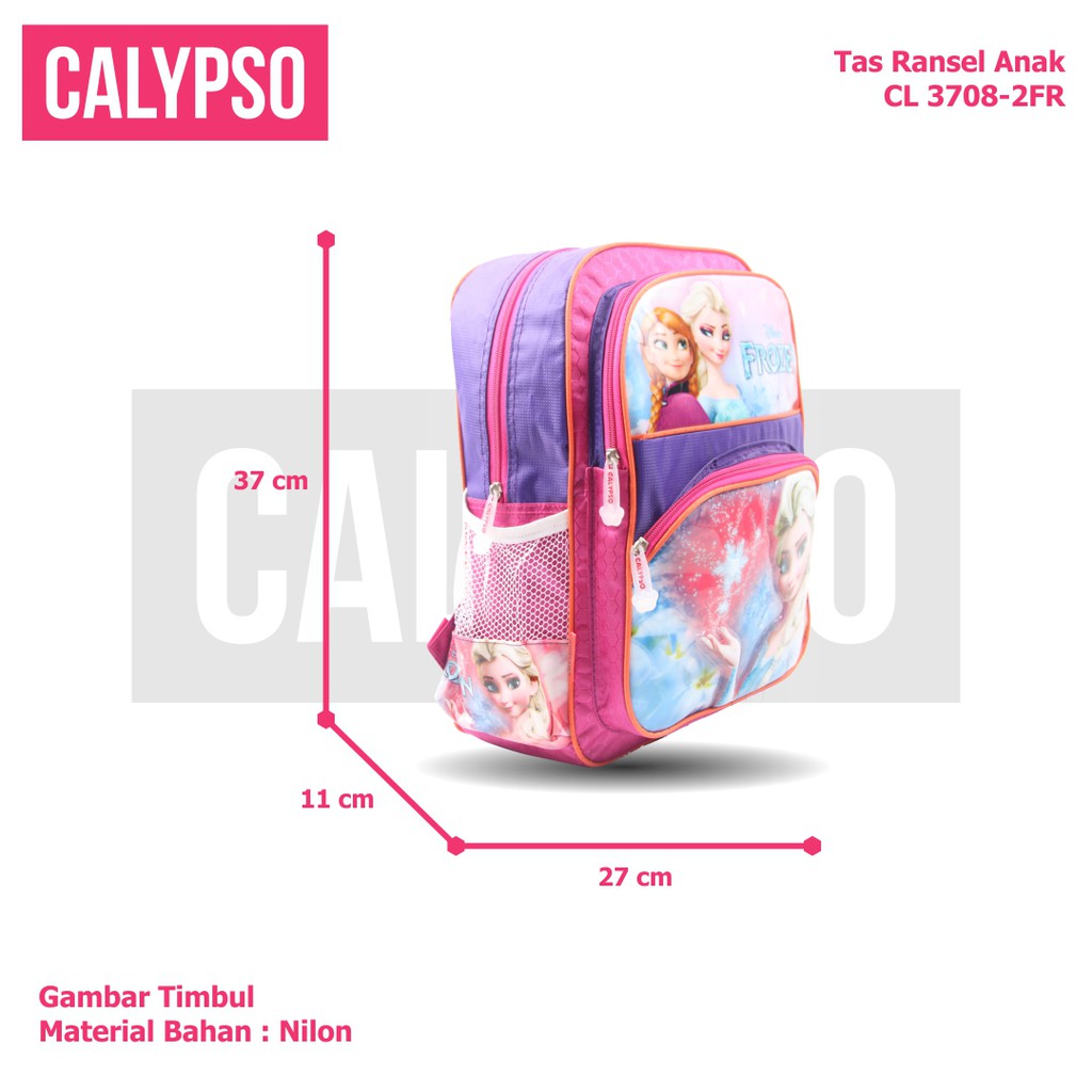 [KLIKTAS] Tas Ransel Anak Perempuan Gambar Frozen TK Paud Calypso 3708 - Tas sekolah / Backpack anak