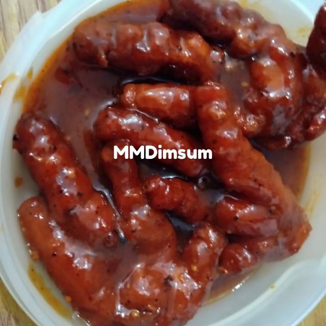 

Kaki ayam lada hitam Dimsum kaki ayam Dimsum Frozen (isi 6pcs)