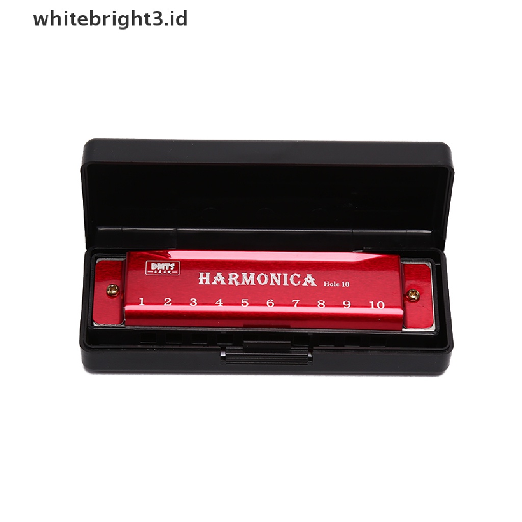 {whitebright3.id} 10 Hole Harmonica Mouth Organ Puzzle Musical Instrument Beginner Teaching  ,