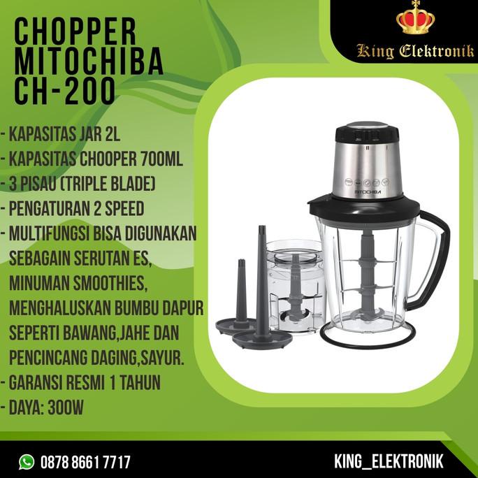 Mitochiba CH 200 Food Chopper Blender Bumbu &amp; Daging / MITOCHIBA CH200