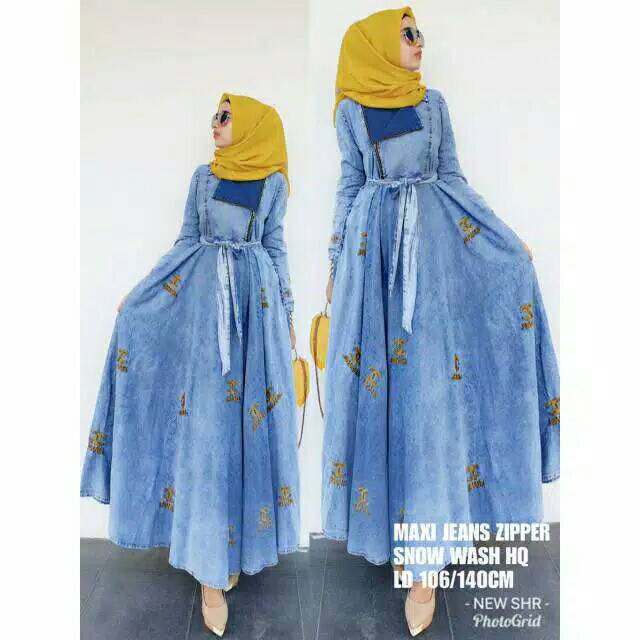 Gamis jeans by shr