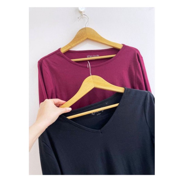 Mudd black&amp;maroon longsleeve stretchy top