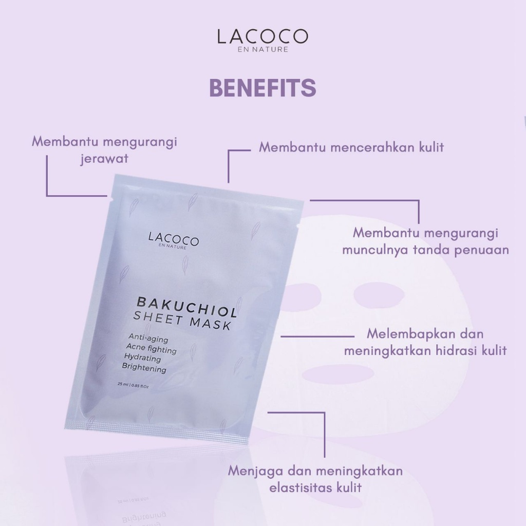 [ FREE GIFT ] LACOCO Bakuchiol Sheet mask, Essence, Day Cream, Night Cream