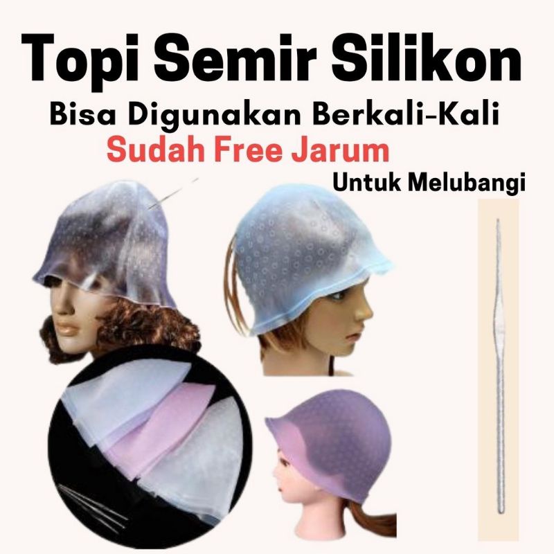 ❤Topi Semir Highlight Cat Rambut Salon Pewarnaan Barber Barbershop❤