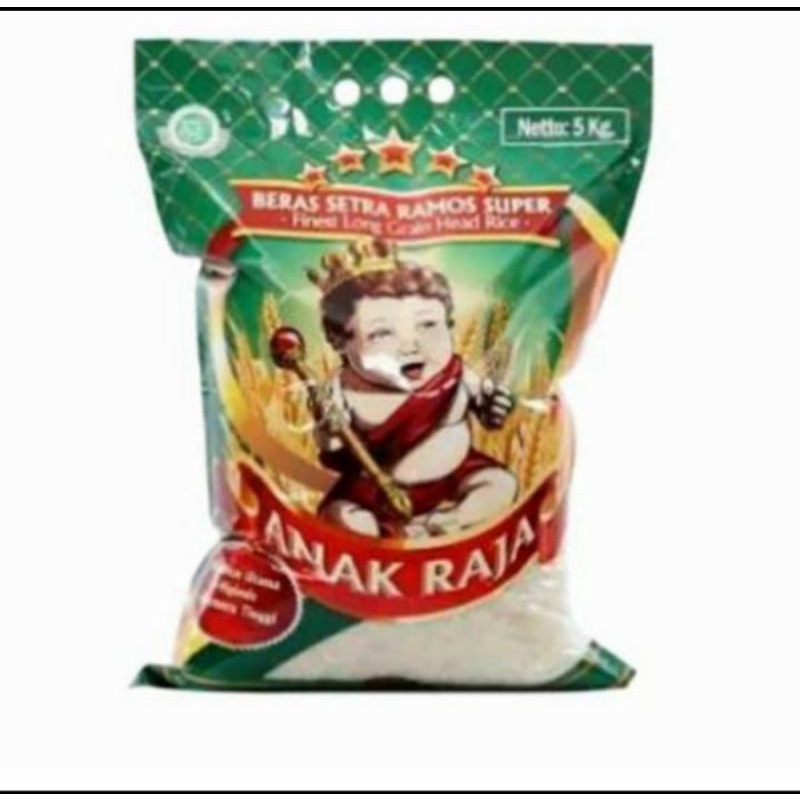 

Beras Anak Raja Long Grain 5kg Asli khusus grab dan gojek