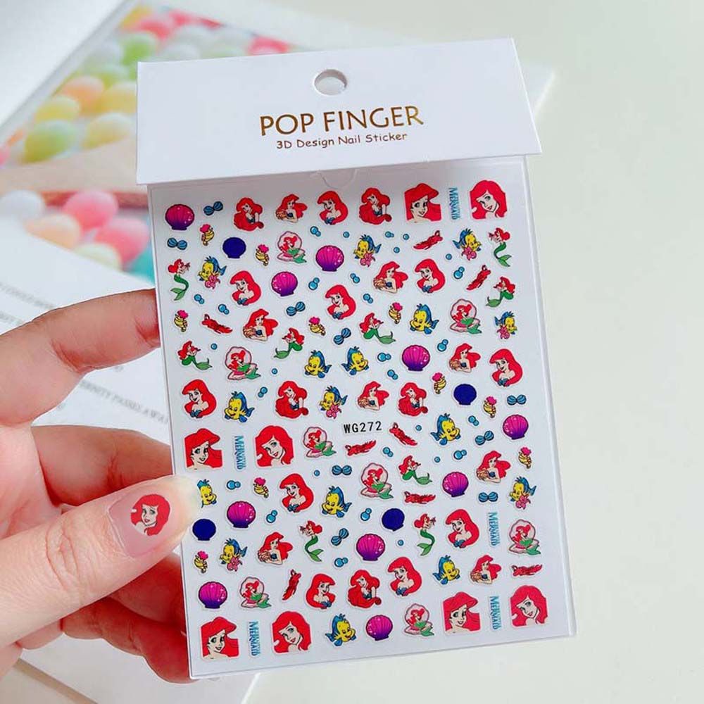 Mxbeauty Stiker Kuku Motif Kartun Anime Sophia Anna Untuk Dekorasi Nail Art / Manicure Diy