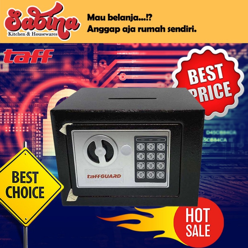 Brankas Mini Electric Password Deposit Safety Box Celengan LED Notif