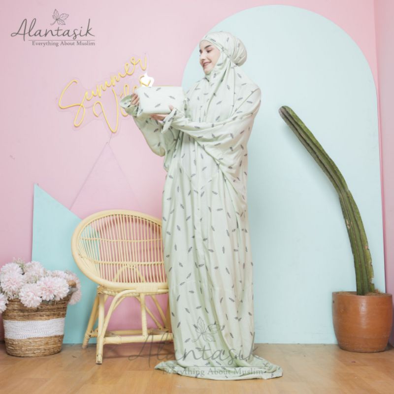 Alantasik - Mukena Terusan Dewasa jumbo motif bali rayon R10